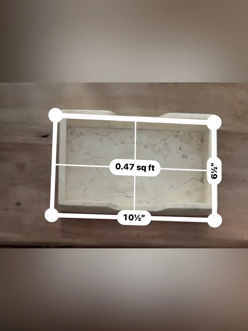 Heavy Natural Stone Tray/Vanity Organizer